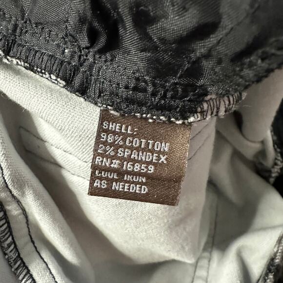 J. McLaughlin Velvet Animal Print Black Gray Sz 4 Straight Leg Stretch Pants - Picture 7 of 7